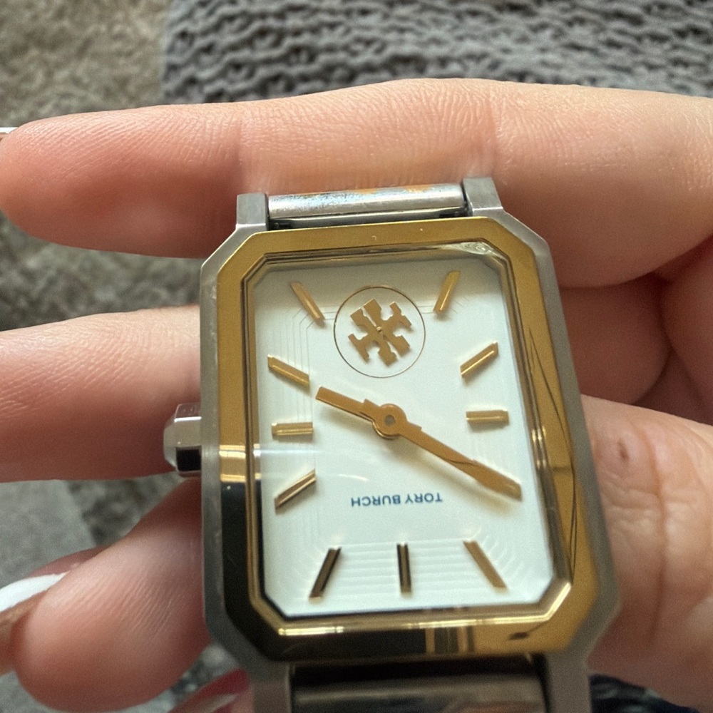 Tory Burch Robinson Two-Tone Rectangular Watch - image 6